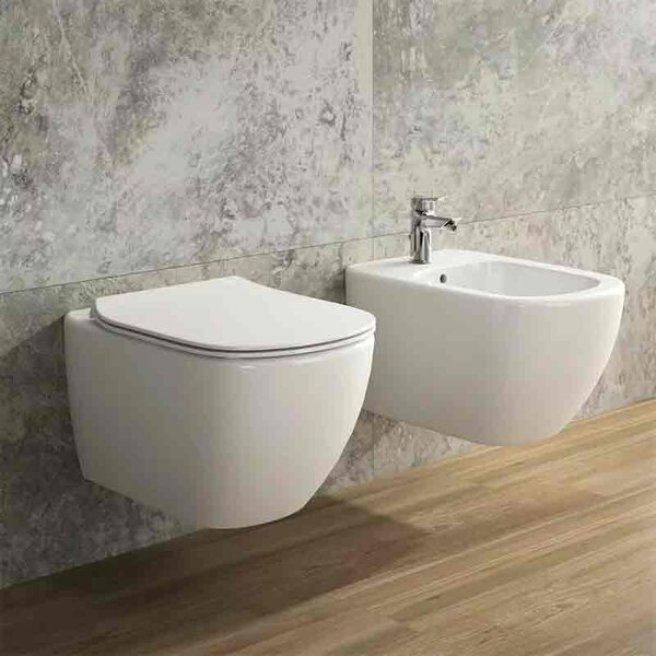 Vas WC suspendat Ideal Standard, Tesi RimLS+, alb