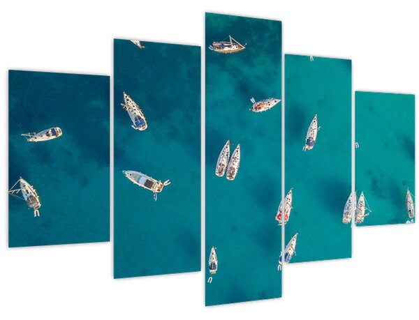 Tablou - Sailboats (150x105 cm)