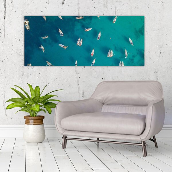 Tablou - Sailboats (120x50 cm)