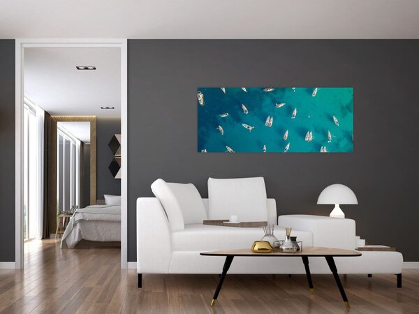 Tablou - Sailboats (120x50 cm)