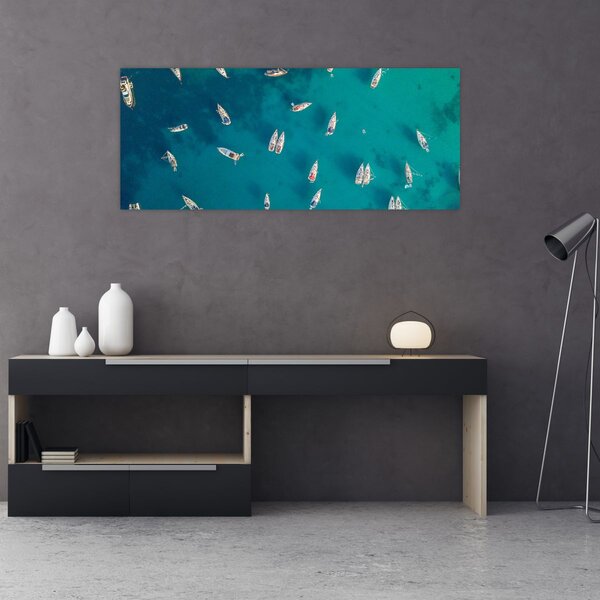 Tablou - Sailboats (120x50 cm)