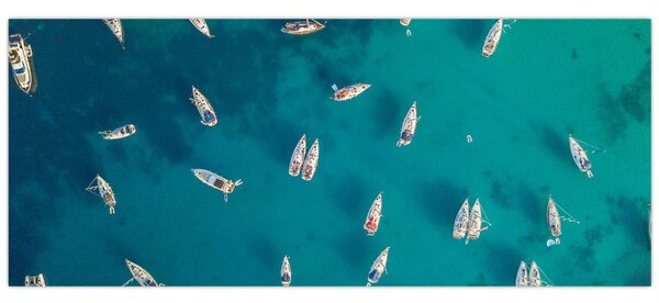 Tablou - Sailboats (120x50 cm)