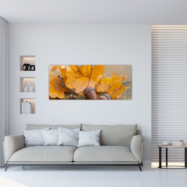 Tablou - Ghinde de toamnă (120x50 cm)