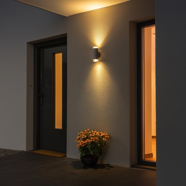 Aplică de exterior Brilagi MATERA 2xGU10/30W/230V gri IP54