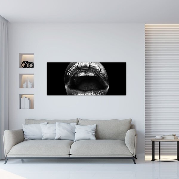 Tablou - Buze lucioase (120x50 cm)