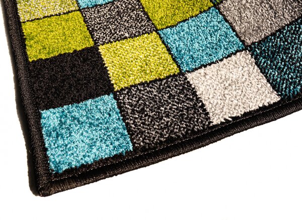 Covor Kolibri Copii 11161 130, Model Patratele, Multicolor Multicolor, Dreptunghi, 80x150