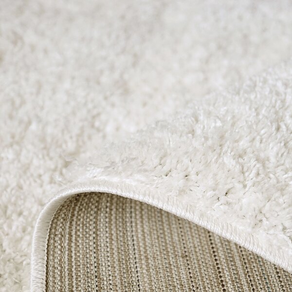 Set 3 Covoare Fantasy 12500-10, Alb: 1 buc. 120x170 cm, 2 buc. rotunde 67 cm. Alb, Set