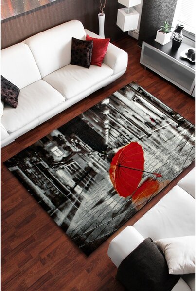 Covor Umbrela 11128-192, Marime 120 x 170 cm, Multicolor, Inaltime Fir 9 mm, Antialergic, Polipropilena, Living, Dormitor, Sufragerie, Birou 120 x 170