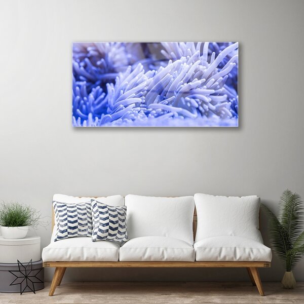Tablou pe sticla Abstract Art Purple
