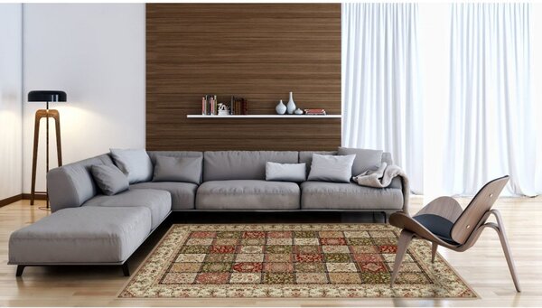 Covor Lotos 1518-110, Marime 60 x 110 cm, Multicolor, Inaltime Fir 8 mm, Antialergic, Polipropilena, Living, Dormitor, Sufragerie, Birou 60 x 110
