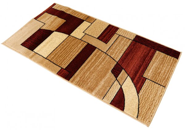 Model Lotos 538 825, Covor Dreptunghiular, Crem Rosu Dreptunghi, 80x200