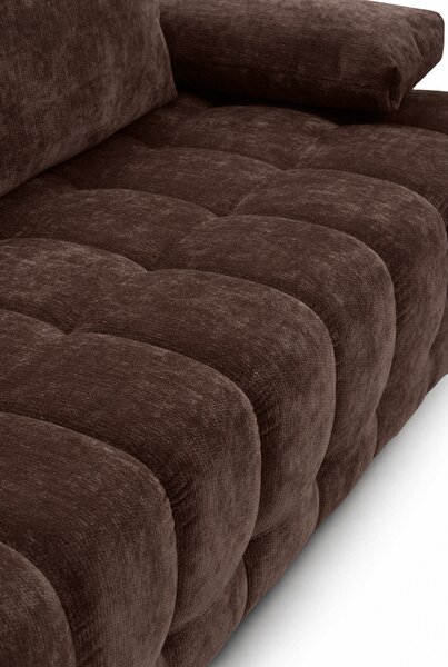 Canapea extensibilă cu ladă Tuko - chenille maro Vibe 26