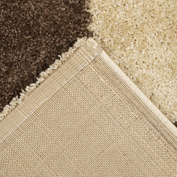 Covor Fantasy 12518-19, Marime 120 x 170 cm, Bej, Maro, Inaltime Fir 30 mm, Antialergic, Polipropilena, Living, Dormitor, Sufragerie, Birou 120 x 170