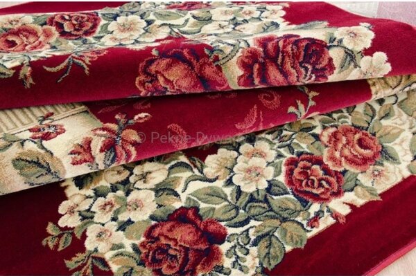 Covor Clasic, Model Coloane 532 210, Rosu Dreptunghi, 100x200