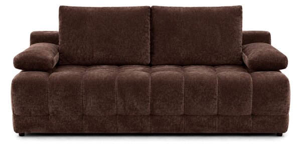 Canapea extensibilă cu ladă Tuko - chenille maro Vibe 26