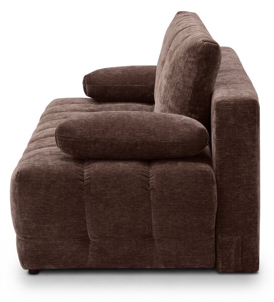Canapea extensibilă cu ladă Tuko - chenille maro Vibe 26