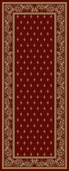 Covor Bisericesc Lotos 15033-210, Marime 80 x 150 cm, Grena, Rosu, Inaltime Fir 8 mm, Antialergic, Polipropilena, Manastire, Biserica, Altar, Naos