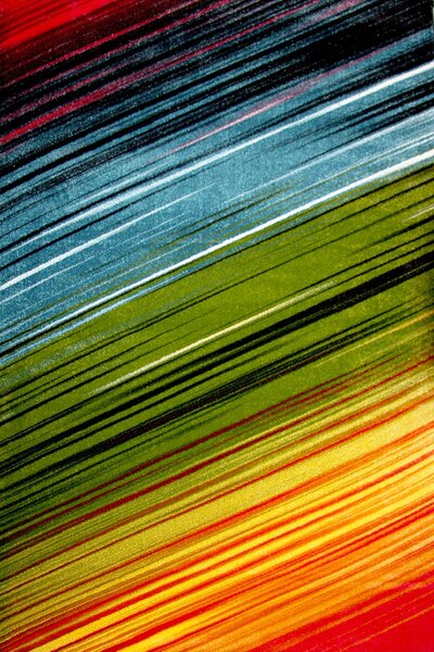 Covor Stripes 11009-130, Marime 120 x 170 cm, Multicolor, Inaltime Fir 9 mm, Antialergic, Polipropilena, Living, Dormitor, Sufragerie, Birou 120 x 170