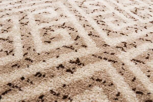 Covor Cappuccino 16063-10, Bej Alb, 1700 gr mp Dreptunghi, 80x150