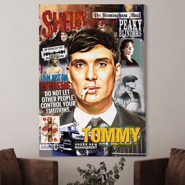Tablou Canvas Premium LuxCanva® B1012, Peaky Blinders , Serial, Motivational, Gangsteri, Culori Vibrante