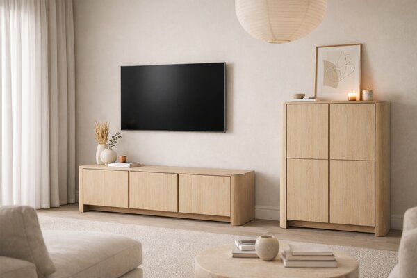 Dulap TV Sorrenti 168 cm - stejar Vicenza