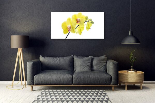 Tablou pe sticla Flori Floral Verde