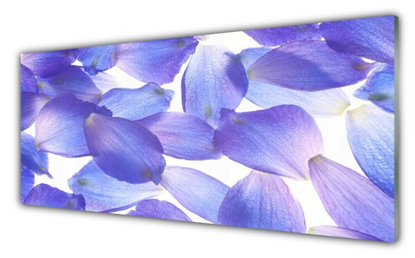 Panou sticla bucatarie Petale Floral violet