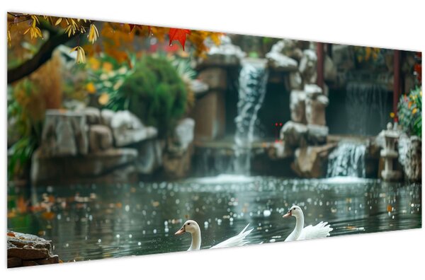 Tablou - iaz asiatic (120x50 cm)