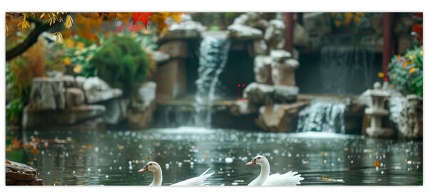 Tablou - iaz asiatic (120x50 cm)