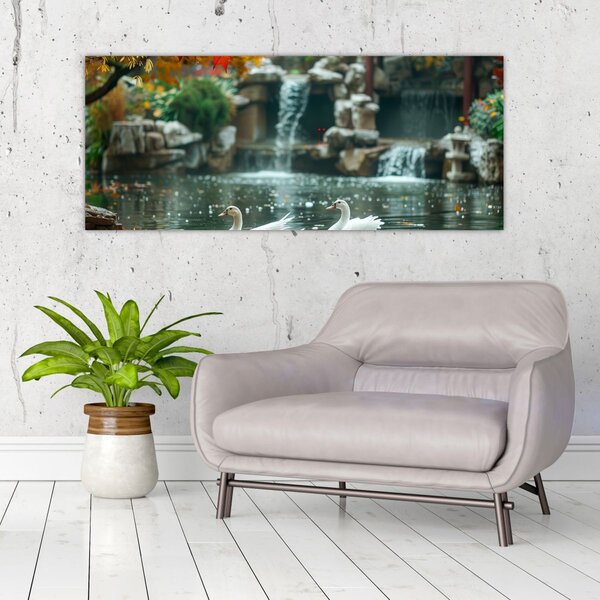 Tablou - iaz asiatic (120x50 cm)