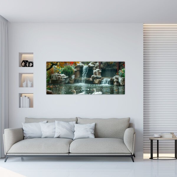 Tablou - iaz asiatic (120x50 cm)