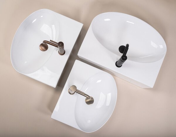 Lavoar ceramic pentru blat REA Kim 52