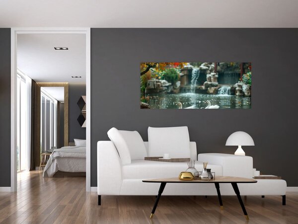 Tablou - iaz asiatic (120x50 cm)