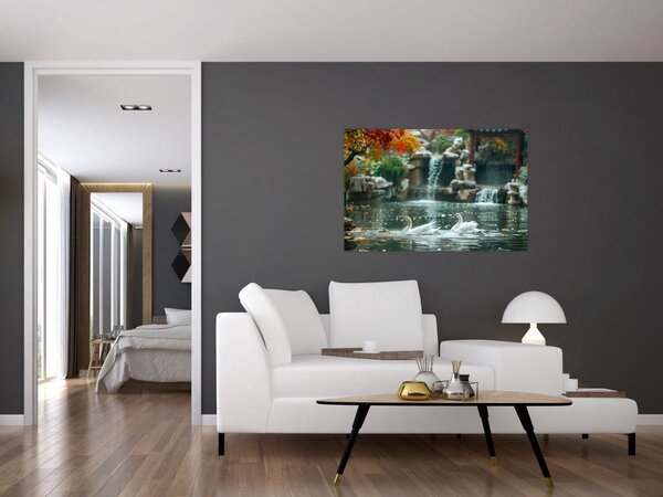 Tablou - iaz asiatic (90x60 cm)