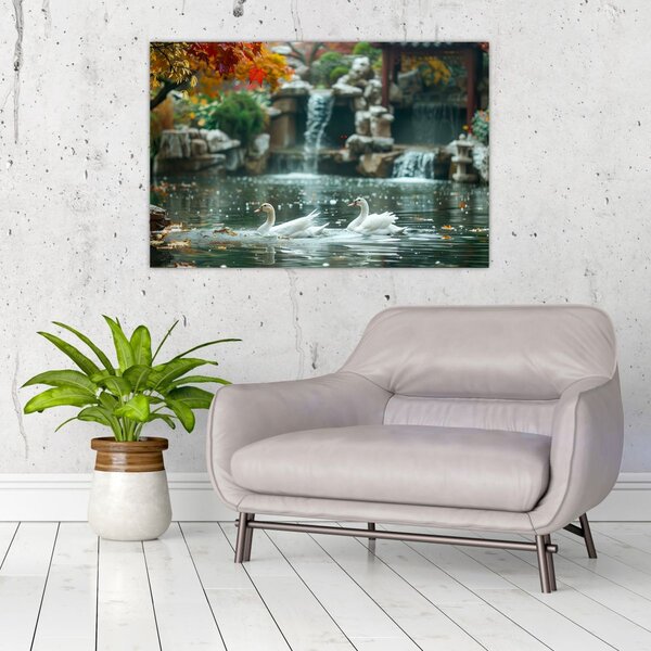 Tablou - iaz asiatic (90x60 cm)