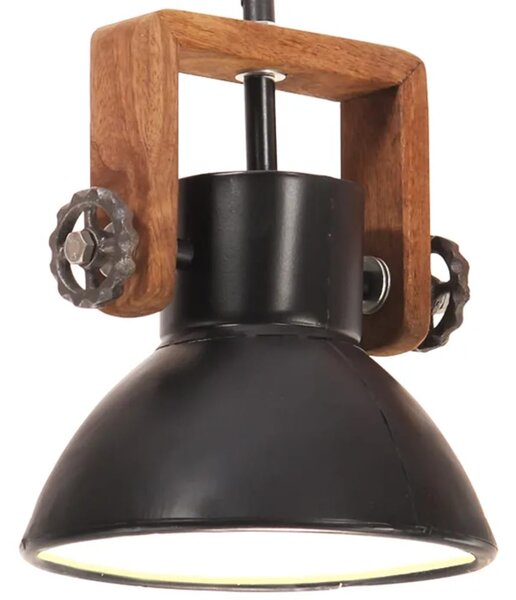 Lampă suspendată industrială, negru, 19 cm, 25 W, E27, rotund