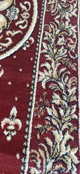Covor Model Bisericesc, 15077 210 Oval, Rosu Grena Rosu, Oval, 100x200