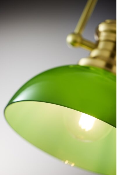 Pendul pe tijă PLATINO Jupiter 2073 1xE27/15W/230V verde/auriu