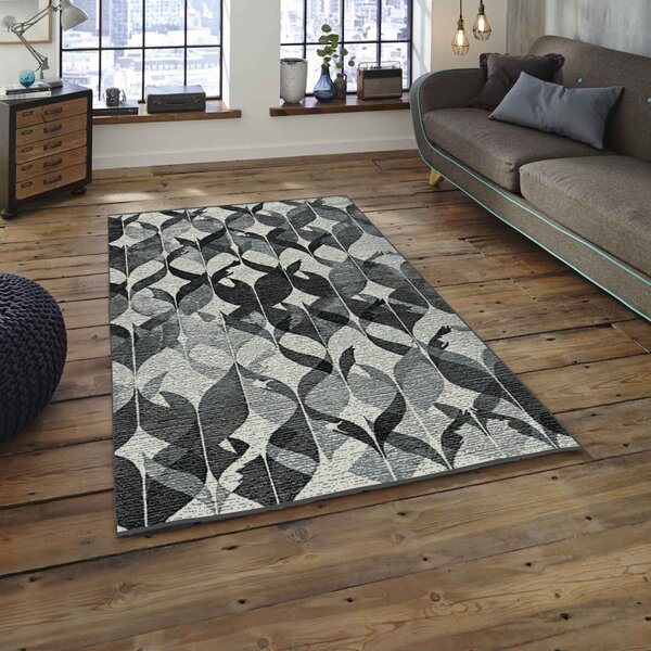 Covor Dream 18011-190, Marime 120 x 170 cm, Gri, Inaltime Fir 8 mm, Antialergic, Polipropilena, Living, Dormitor, Sufragerie, Birou 120 x 170