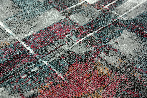 Covor Abstract 11023-192, Marime 80 x 150 cm, Multicolor, Inaltime Fir 9 mm, Antialergic, Polipropilena, Living, Dormitor, Sufragerie, Birou 80 x 150