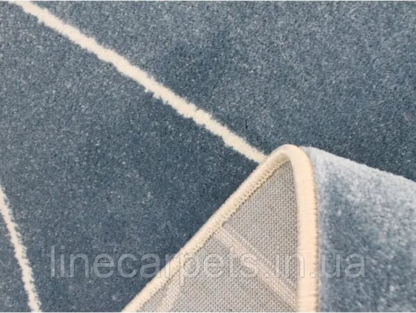 Covor Scandinav 18002-119, Marime 120 x 170 cm, Albastru, Inaltime Fir 8 mm, Antialergic, Polipropilena, Living, Dormitor, Sufragerie, Birou 120 x 170