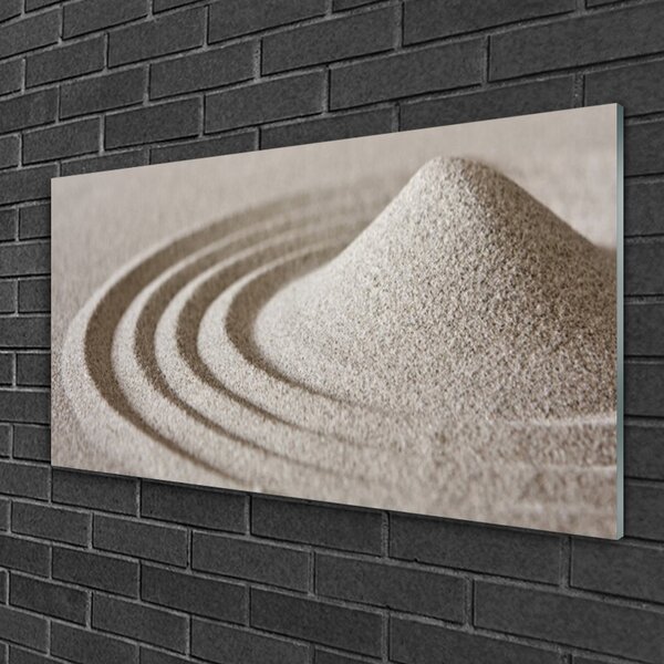 Tablou pe sticla Sand Art Gray