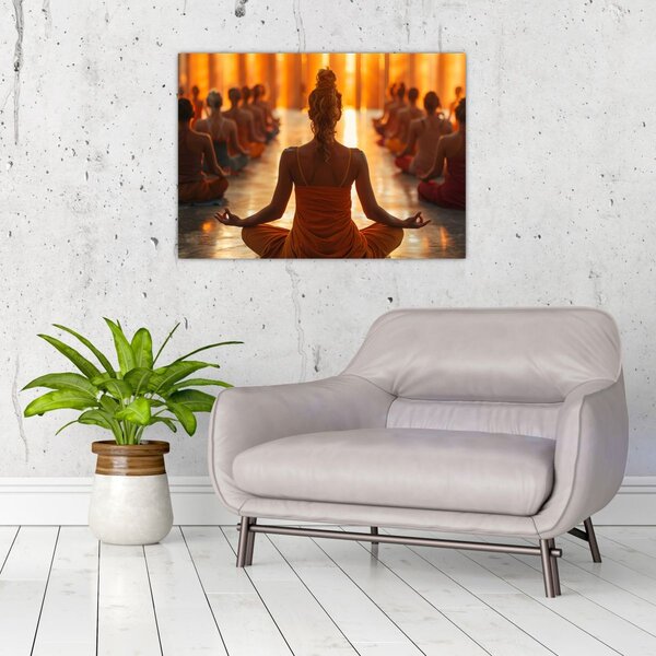 Tablou - Lecții de yoga (70x50 cm)