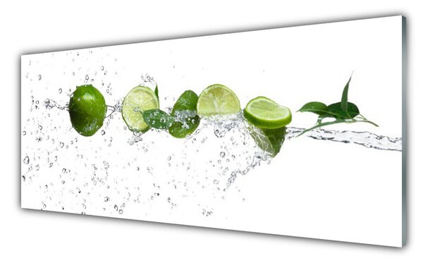Tablou pe sticla Apa Lime Bucătărie Verde