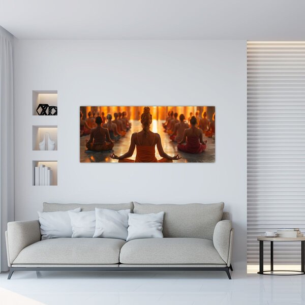 Tablou - Lecții de yoga (120x50 cm)