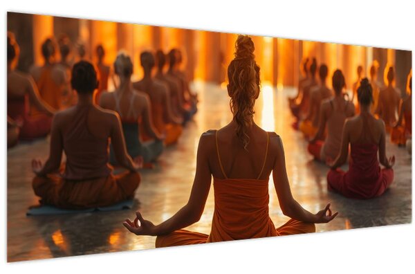 Tablou - Lecții de yoga (120x50 cm)