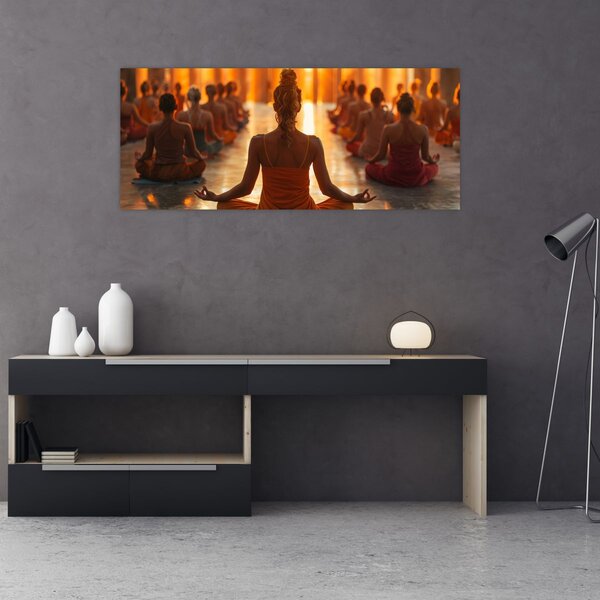 Tablou - Lecții de yoga (120x50 cm)