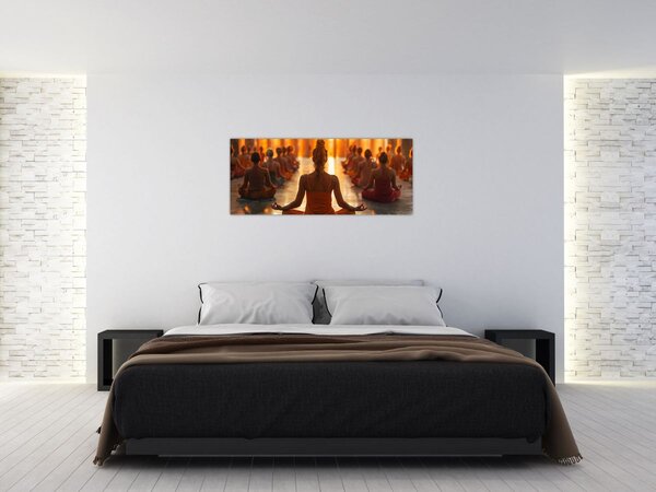 Tablou - Lecții de yoga (120x50 cm)