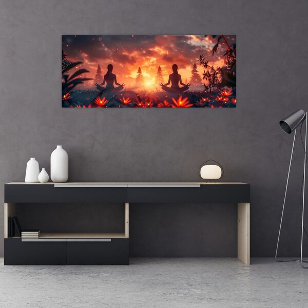 Tablou - Yoga în natură (120x50 cm)