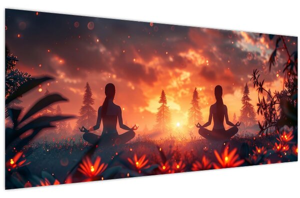 Tablou - Yoga în natură (120x50 cm)